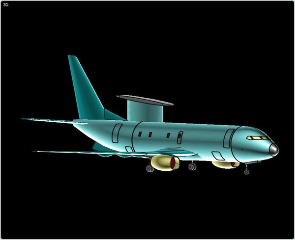 3d wedgetail aew aircraft model - Wedgetail AEW/Recon Aircraft Assembly Model by RodgerSaintJohn